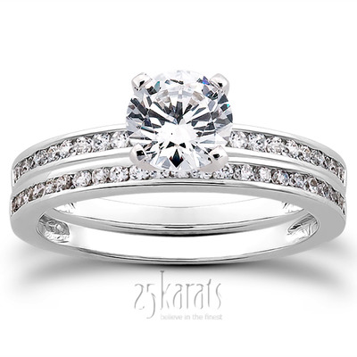 Classic Channel Set Petite Diamond Engagement Ring (0.15 t.c.w.) - view 27