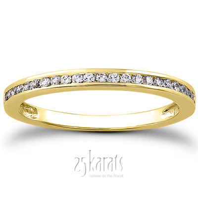 Classic Channel Set Petite Wedding Band(0.17 ct. tw.) - view 3