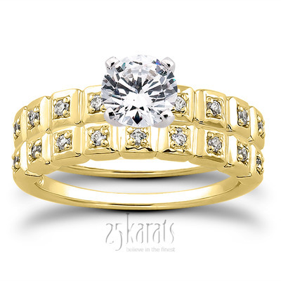 Pave Set Diamond Bridal Ring (0.08 t.c.w.) - view 24 of 28