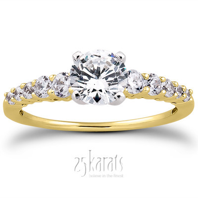 Shared Prong Diamond Engagement Ring (0.37 t.c.w.) - view 28 of 28