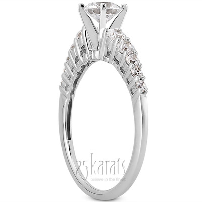 Shared Prong Diamond Engagement Ring (0.37 t.c.w.) - view 27