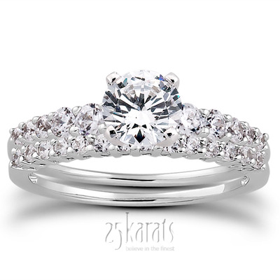 Shared Prong Diamond Engagement Ring (0.37 t.c.w.) - view 25