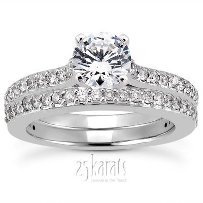 Prong Set Diamond Bridal Ring (0.25 ct.tw) - view 3