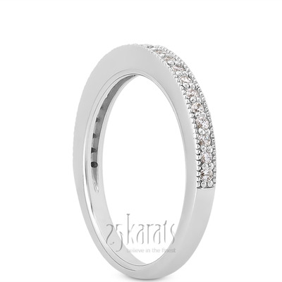 Diamond Mill Grained Bridal Ring(0.23 ct. tw.) - view 3