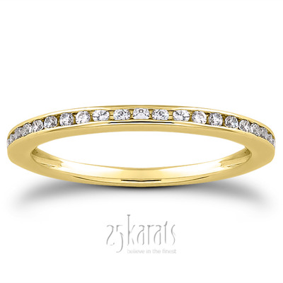 Petite Channel Set Wedding Band(0.21ct. tw.) - view 3