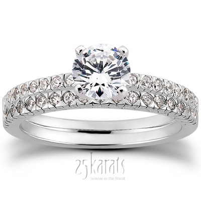 Diamond Accented Petite Engagement Ring (0.16 t.c.w.) - view 25