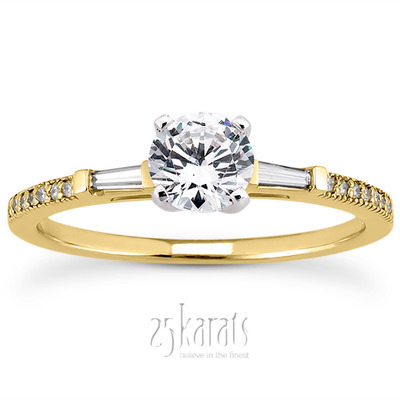 Multi Shape Pave Set Diamond Engagement Ring (0.15 ct. t.w.) - view 28 of 28