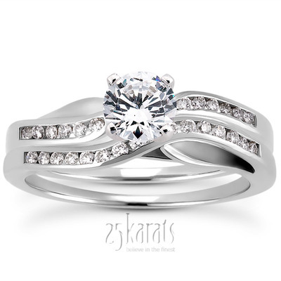 Channel Setting Round Diamond Engagement Ring (0.10 ct. t.w.) - view 26 of 29