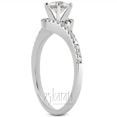 Halo Design Diamond Bridal Ring (0.16 t.c.w.) - view 27