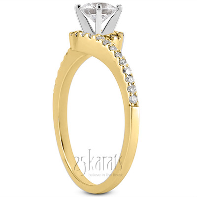 Halo Design Diamond Bridal Ring (0.16 t.c.w.) - view 26