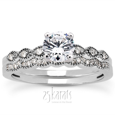 0.055  ct.  Diamond Bridal Ring - view 5