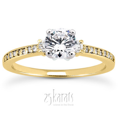 Pave Set Diamond Bridal Ring (0.18 t.c.w.) - view 28 of 28