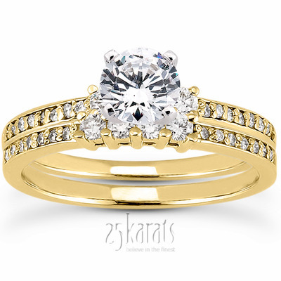 Pave Set Diamond Bridal Ring (0.18 t.c.w.) - view 24 of 28