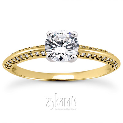 Diamond Accented Bridal Ring (0.24 t.c.w.) - view 28