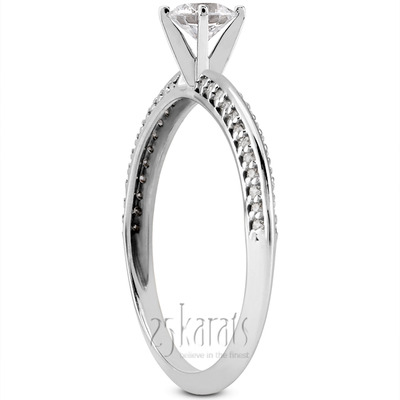 Diamond Accented Bridal Ring (0.24 t.c.w.) - view 27