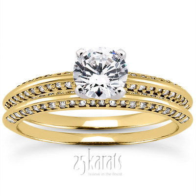 Diamond Accented Bridal Ring (0.24 t.c.w.) - view 24