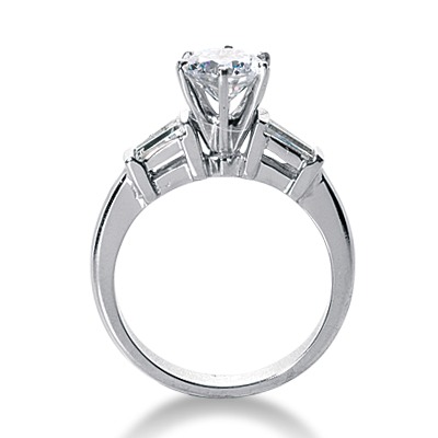 0.30 ct. tw. Tapered Baguette Engagement Ring - view 2