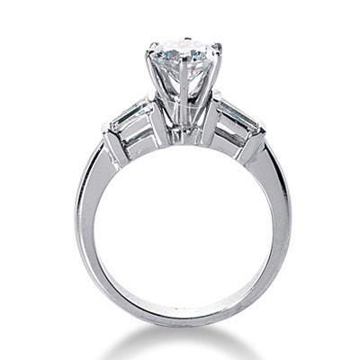 0.30 ct. tw. Tapered Baguette Engagement Ring - view 2 of 2