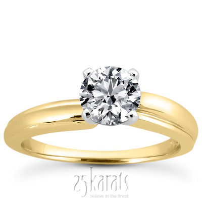 Elegant Solitaire Diamond Engagement Ring - view 2