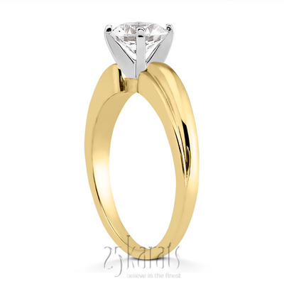 Elegant Solitaire Diamond Engagement Ring - view 4