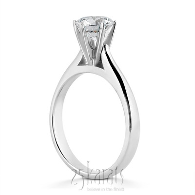 Solitaire Diamond Engagement Ring - view 4