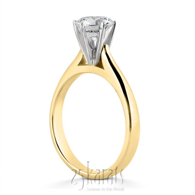 Solitaire Diamond Engagement Ring - view 2