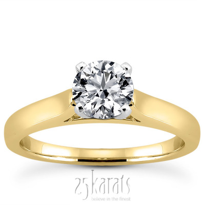 Timeless Solitaire Diamond Engagement Ring - view 24