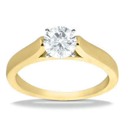 Timeless Solitaire Diamond Engagement Ring - view 4