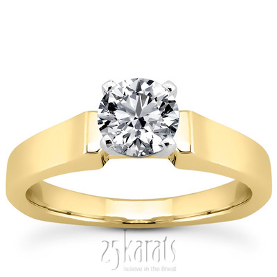 Six-Prong Solitaire Diamond Engagement Ring - view 2