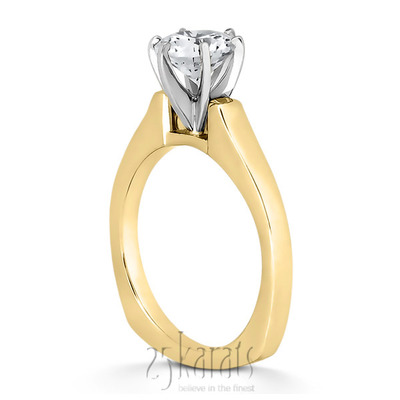 Six-Prong Solitaire Diamond Engagement Ring - view 4