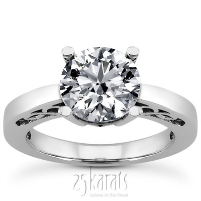 Prong Set Solitaire Diamond Engagement Ring (0.50 ct.) - view 1 of 4