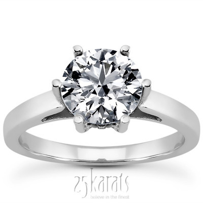 Prong Set Solitaire Diamond Engagement Ring (0.04 ct. t.w.) - view 1 of 4