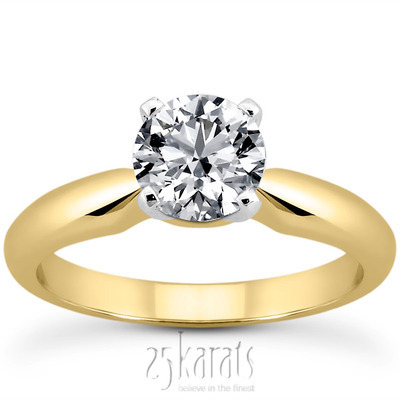 Elegant Solitaire Diamond Engagement Ring - view 2 of 4