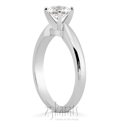 Elegant Solitaire Diamond Engagement Ring - view 3