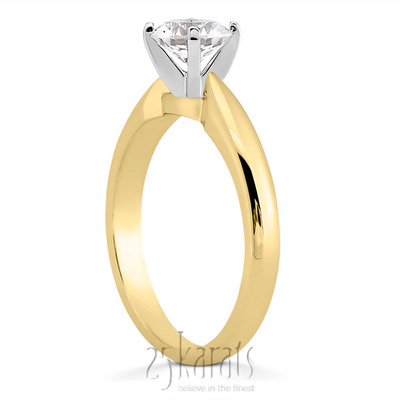 Elegant Solitaire Diamond Engagement Ring - view 4