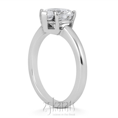 Heart Shape Solitaire Diamond Bridal Ring  - view 2