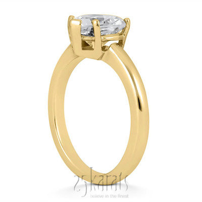 Heart Shape Solitaire Diamond Bridal Ring  - view 3 of 5