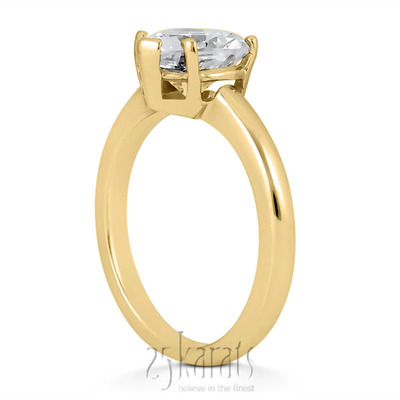 Heart Shape Solitaire Diamond Bridal Ring  - view 4