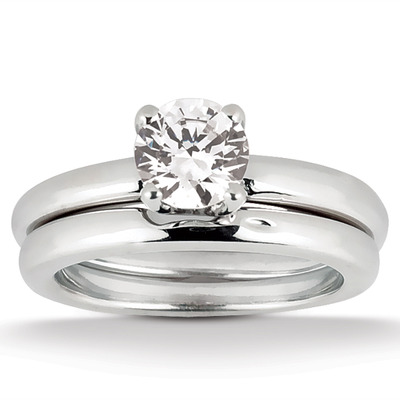 Prong Set Solitaire Diamond Bridal Ring (0.50 ct.) - view 2