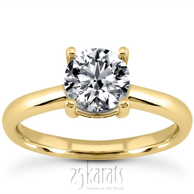 1.50 ct. Prong Set Solitaire Diamond Bridal Ring (0.12 ct.tw. side stones) - view 2