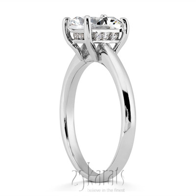 Princesss cut Solitaire Diamond Bridal Ring  (0.06 ct. tw.)  - view 3