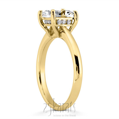 Princesss cut Solitaire Diamond Bridal Ring  (0.06 ct. tw.)  - view 4