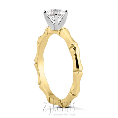 Solitaire Diamond Bridal Ring - view 4