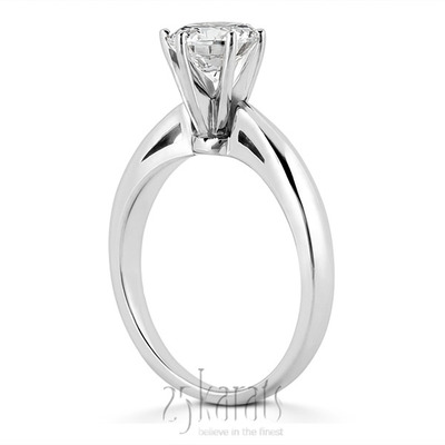 Trendy Diamond Engagement Ring - view 2