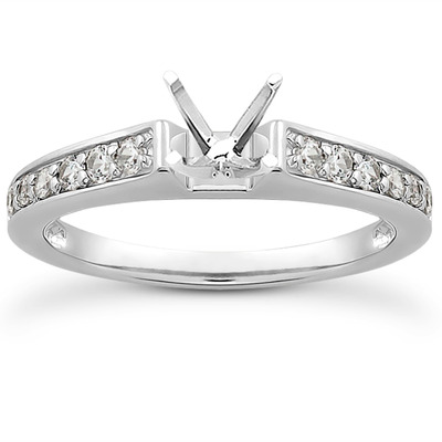 Diamond Accented Bridal Ring (0.23 t.c.w.) - view 25