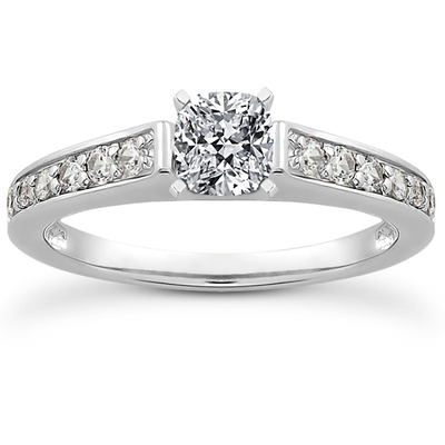 Diamond Accented Bridal Ring (0.23 t.c.w.) - view 24