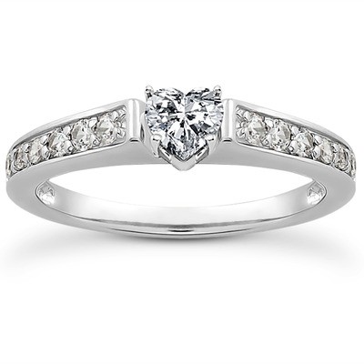 Diamond Accented Bridal Ring (0.23 t.c.w.) - view 22