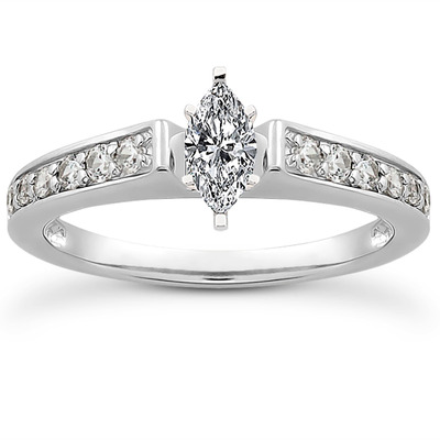 Diamond Accented Bridal Ring (0.23 t.c.w.) - view 21