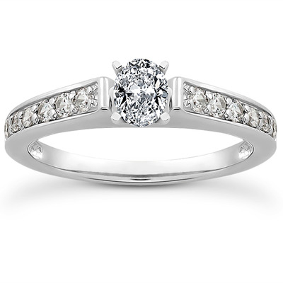 Diamond Accented Bridal Ring (0.23 t.c.w.) - view 20