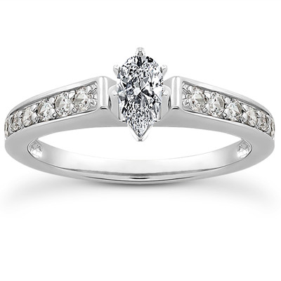 Diamond Accented Bridal Ring (0.23 t.c.w.) - view 19